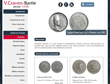 Tablet Screenshot of numismaticavcraven.com